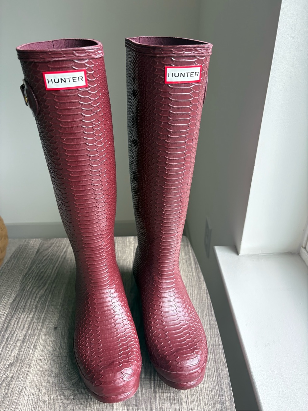 Hunter Boots embossed